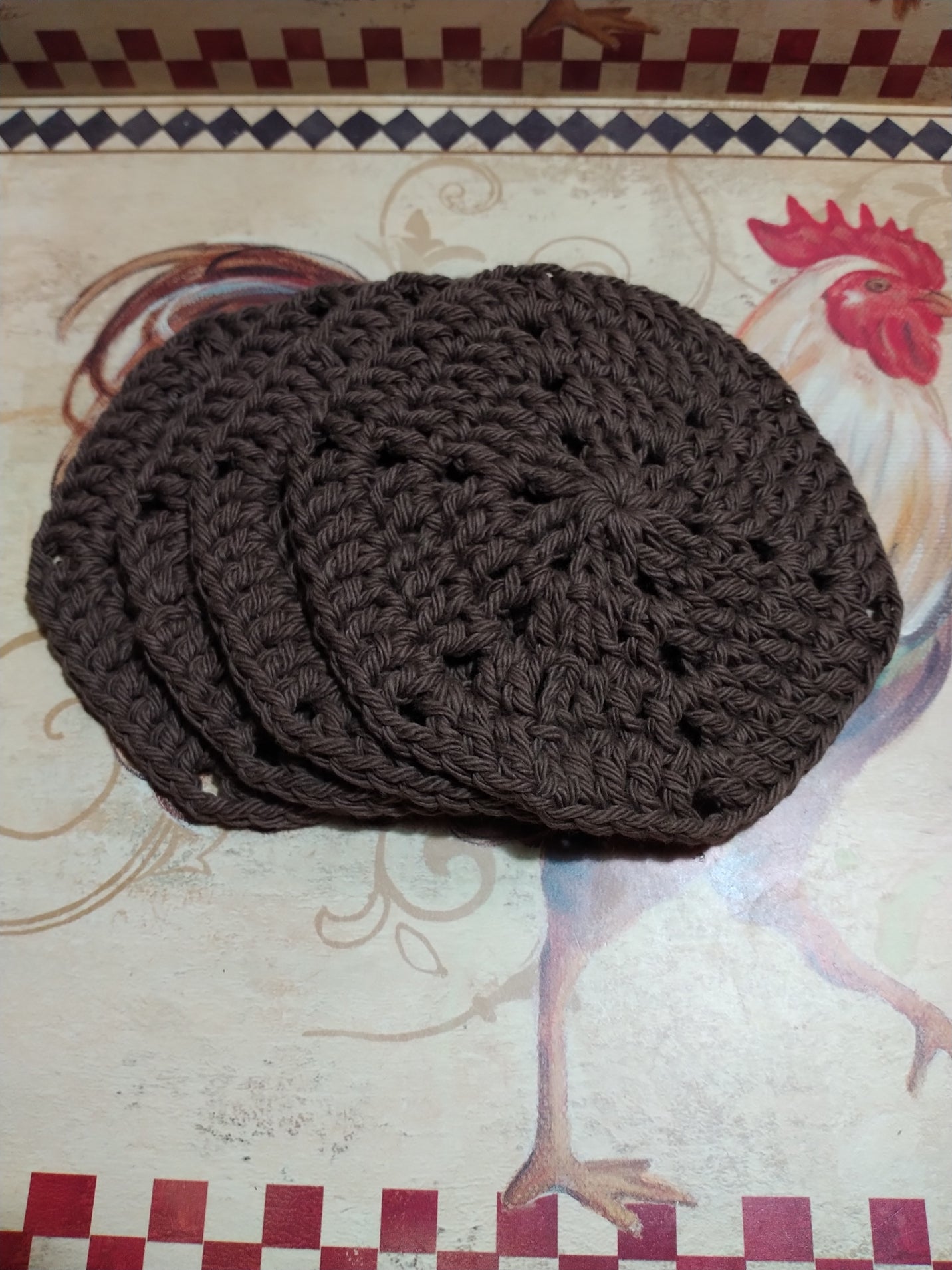 HEXAGON CROCHET COASTERS