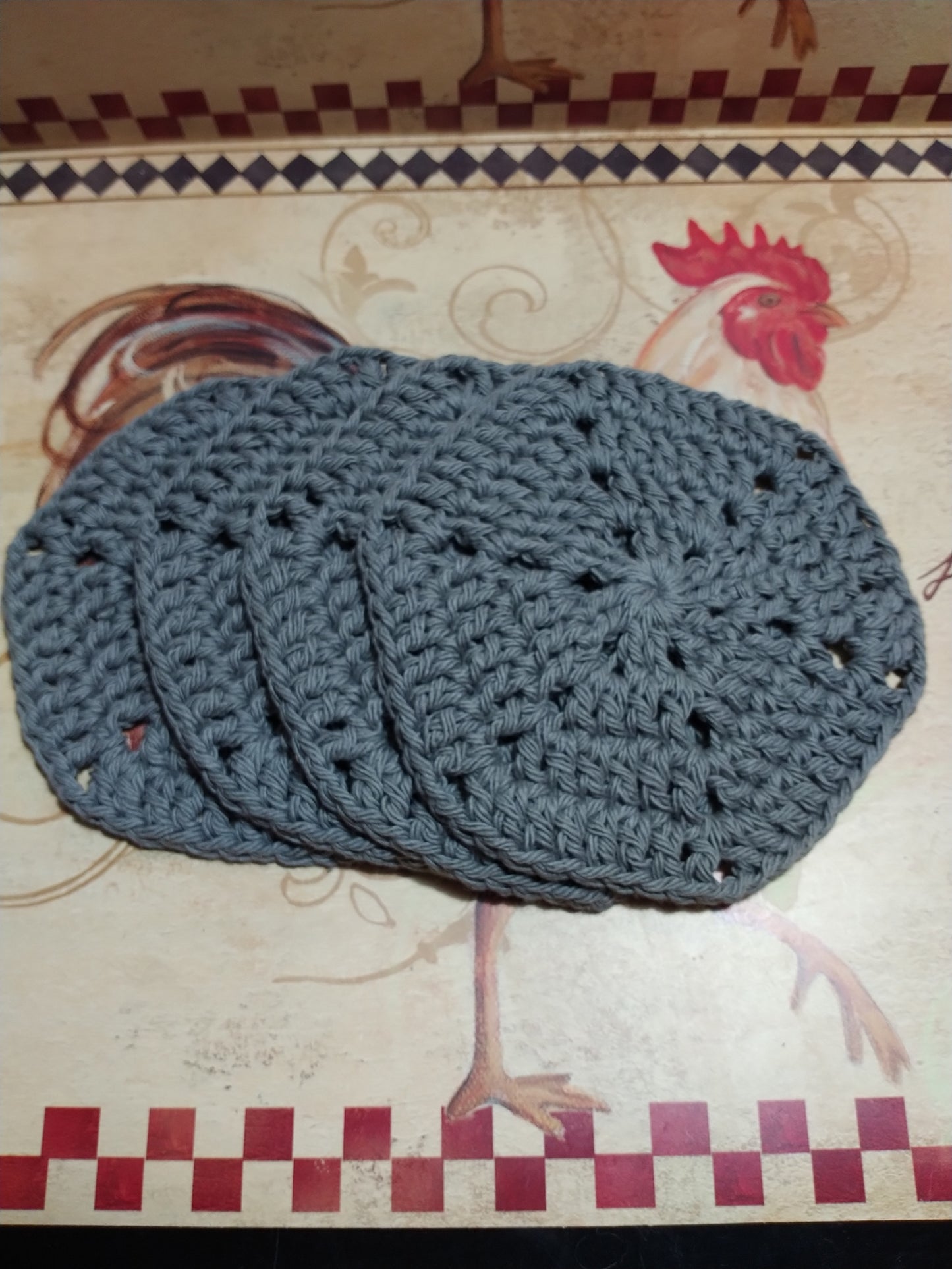 HEXAGON CROCHET COASTERS