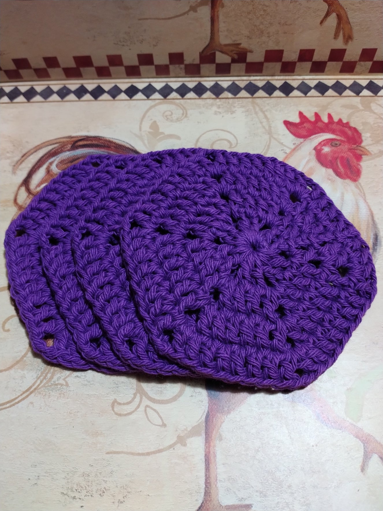 HEXAGON CROCHET COASTERS