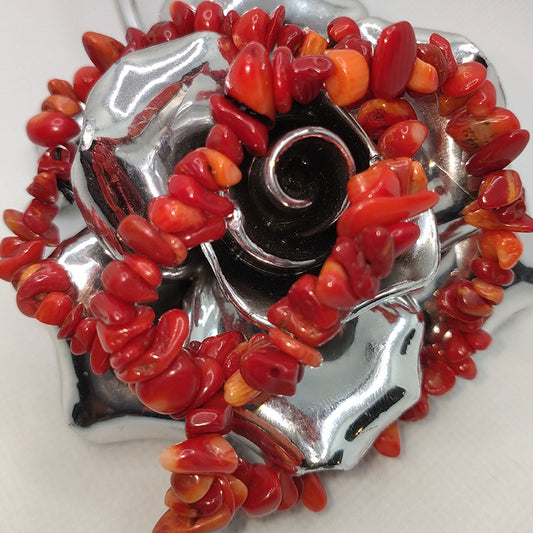 RED BAMBOO CORAL CHIPS