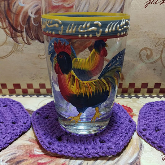 HEXAGON CROCHET COASTERS