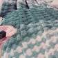 CLOVER BLANKET WITH TASSELS